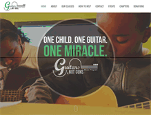 Tablet Screenshot of guitarsnotguns.org
